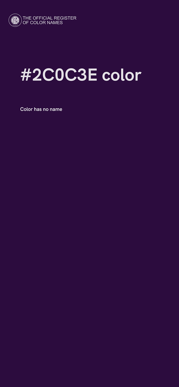 #2C0C3E color image