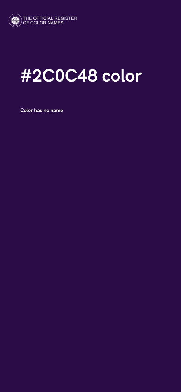 #2C0C48 color image