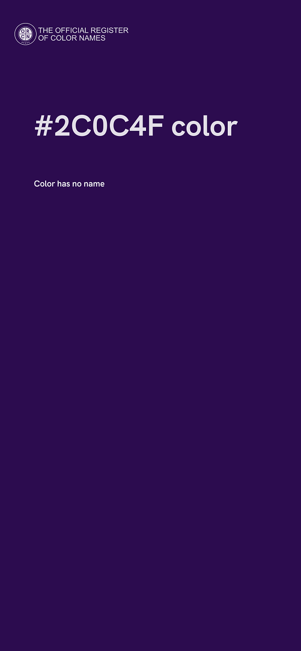 #2C0C4F color image