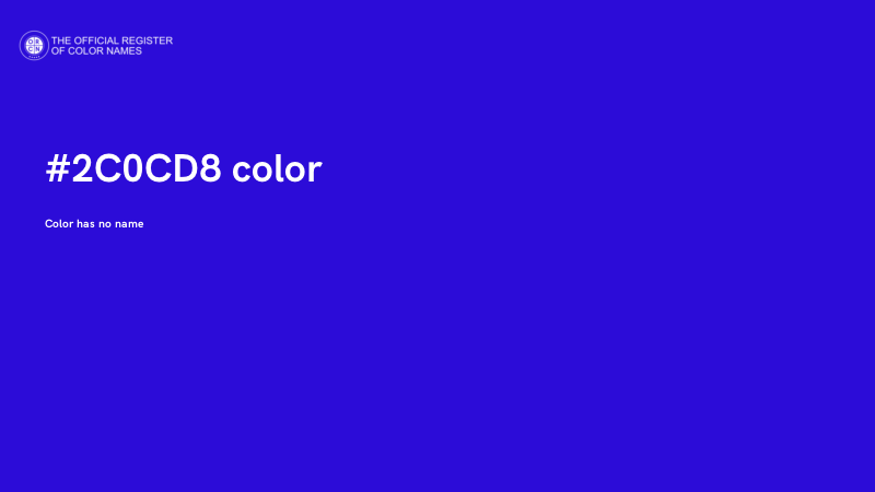 #2C0CD8 color image