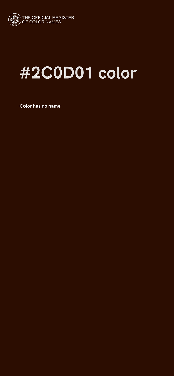 #2C0D01 color image