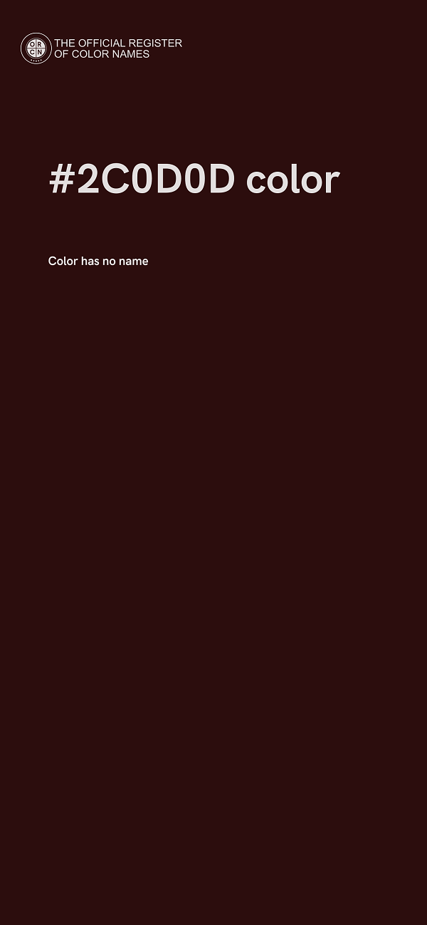 #2C0D0D color image