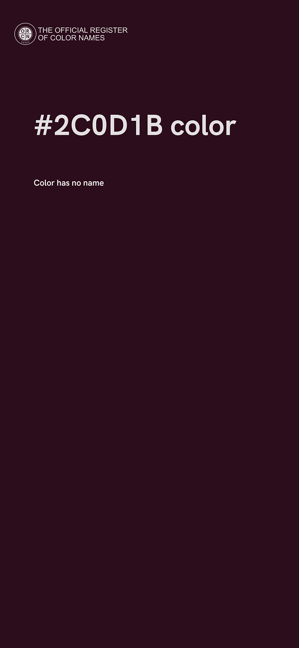 #2C0D1B color image