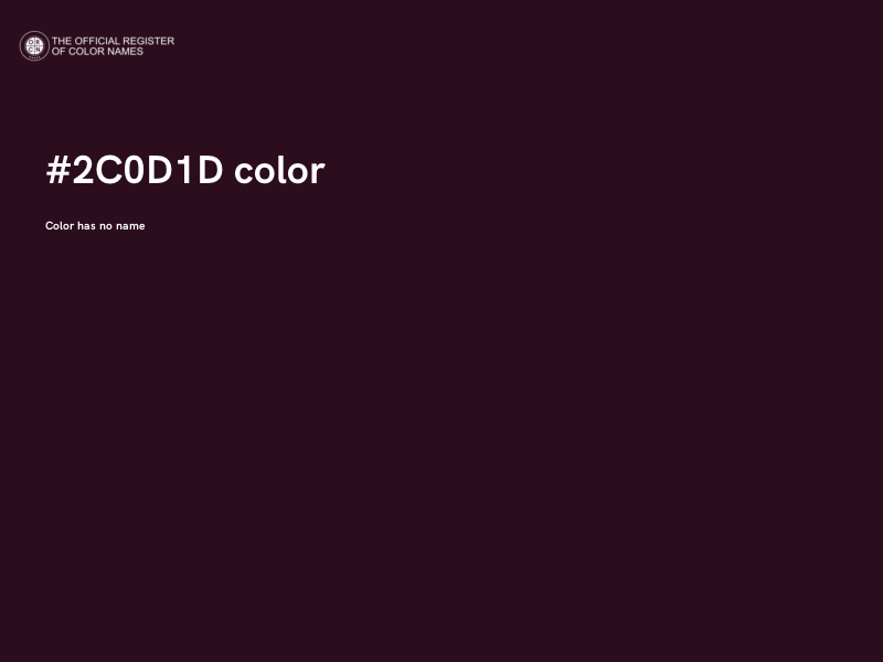#2C0D1D color image
