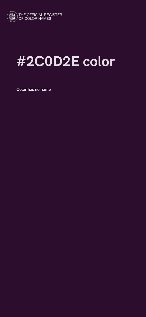 #2C0D2E color image