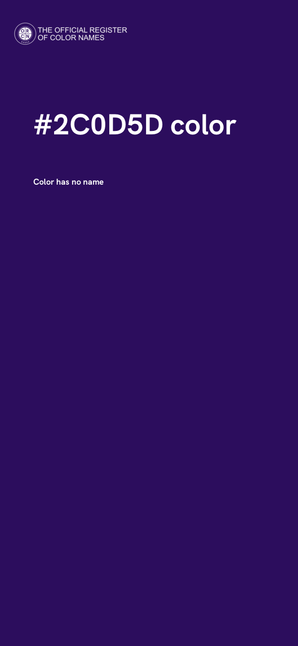 #2C0D5D color image