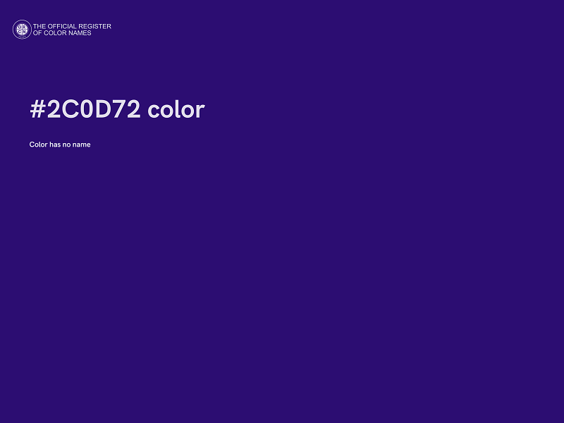 #2C0D72 color image