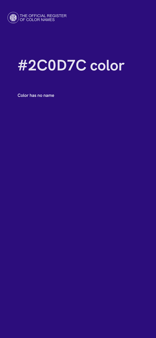 #2C0D7C color image