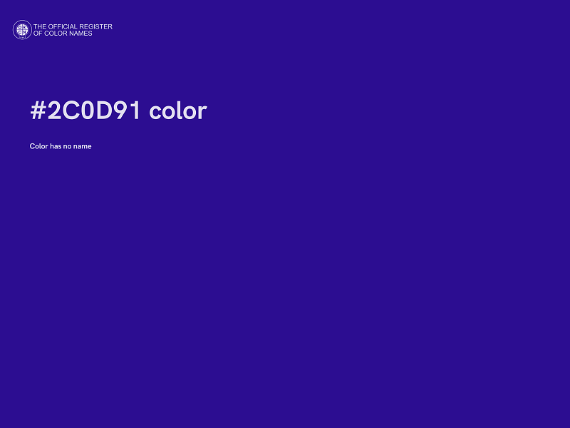 #2C0D91 color image