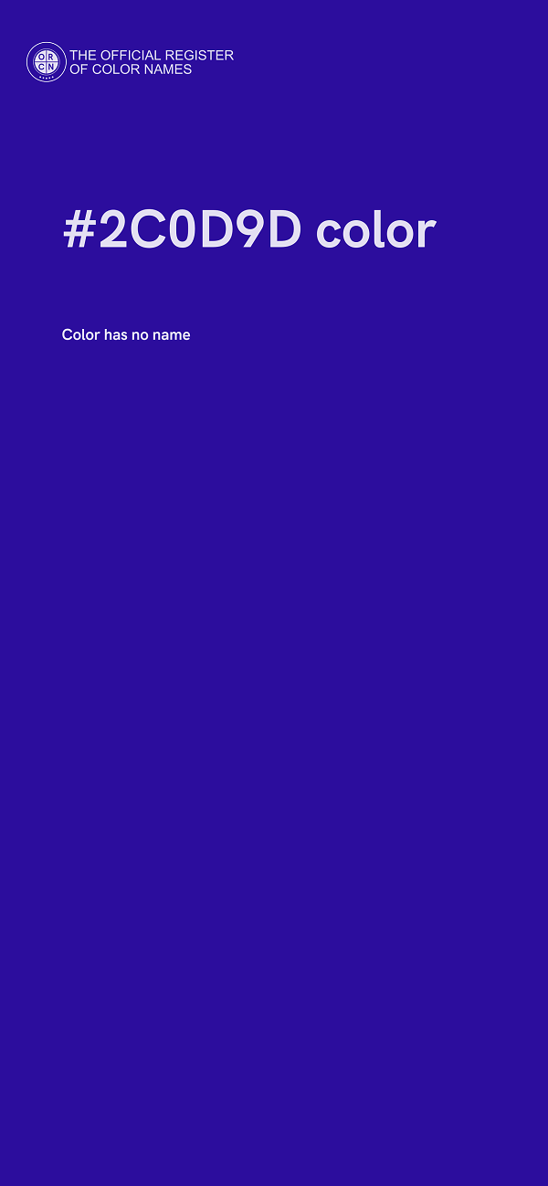 #2C0D9D color image