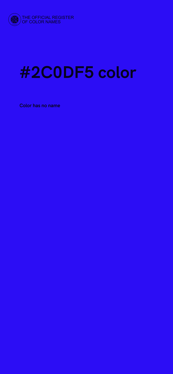 #2C0DF5 color image