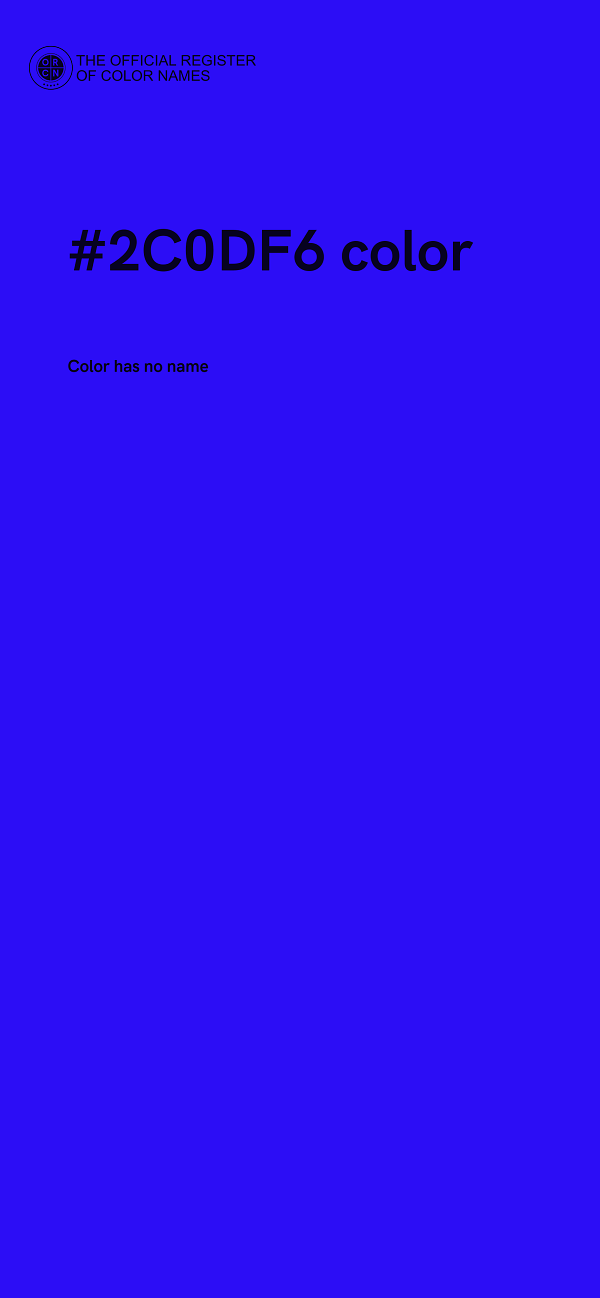 #2C0DF6 color image