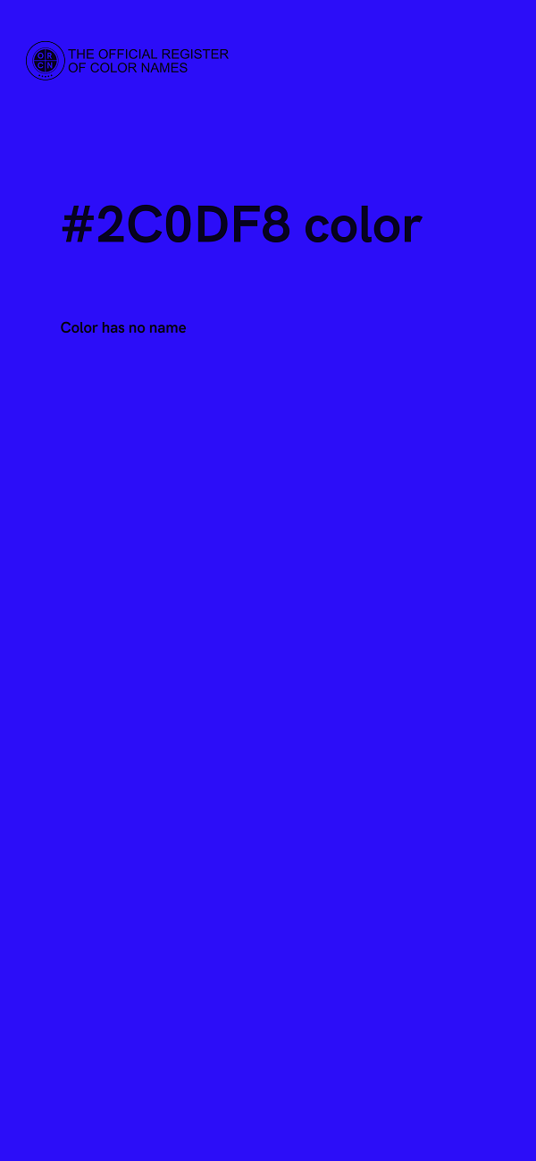 #2C0DF8 color image
