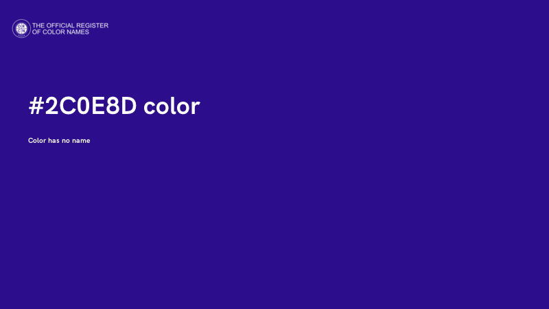 #2C0E8D color image
