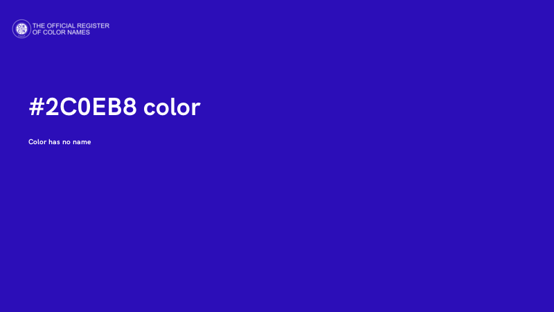 #2C0EB8 color image
