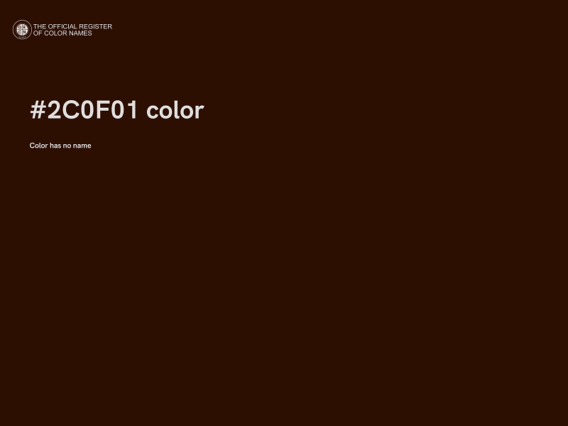 #2C0F01 color image