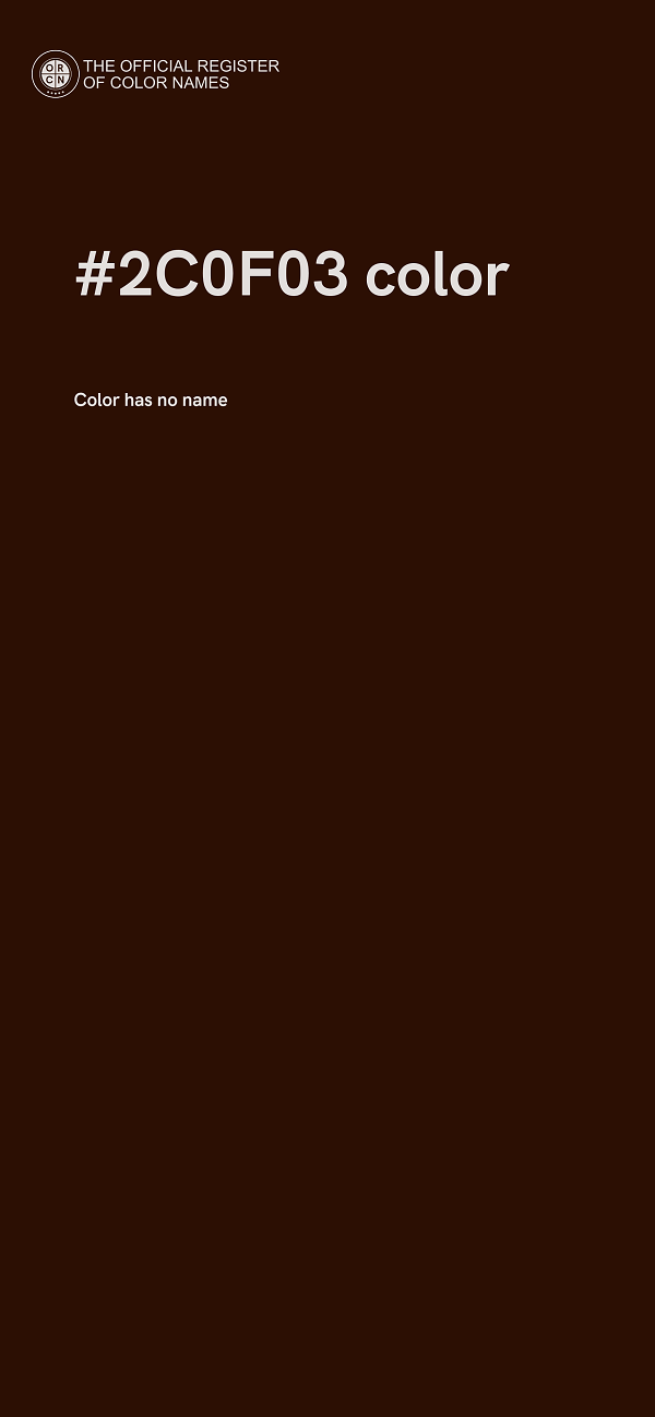 #2C0F03 color image