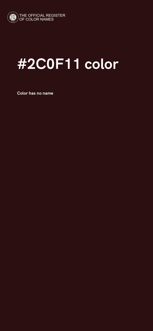 #2C0F11 color image