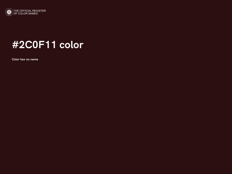 #2C0F11 color image