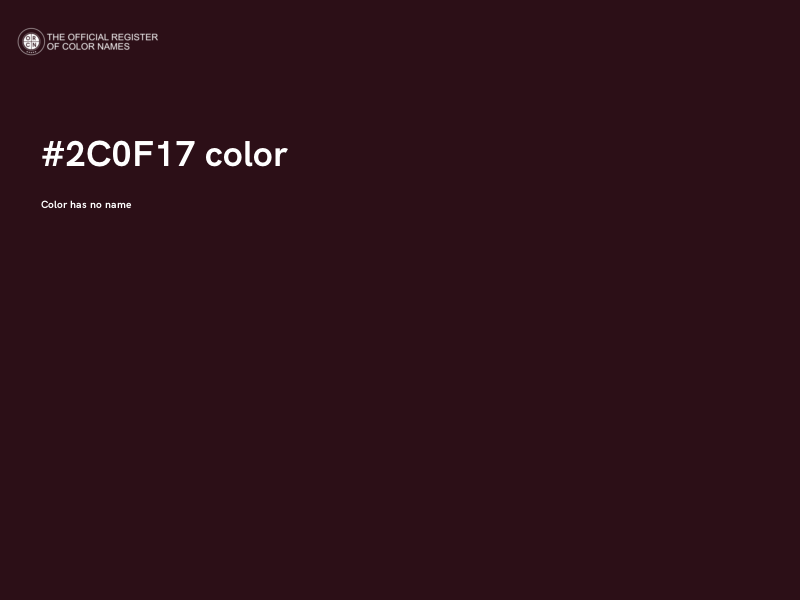 #2C0F17 color image