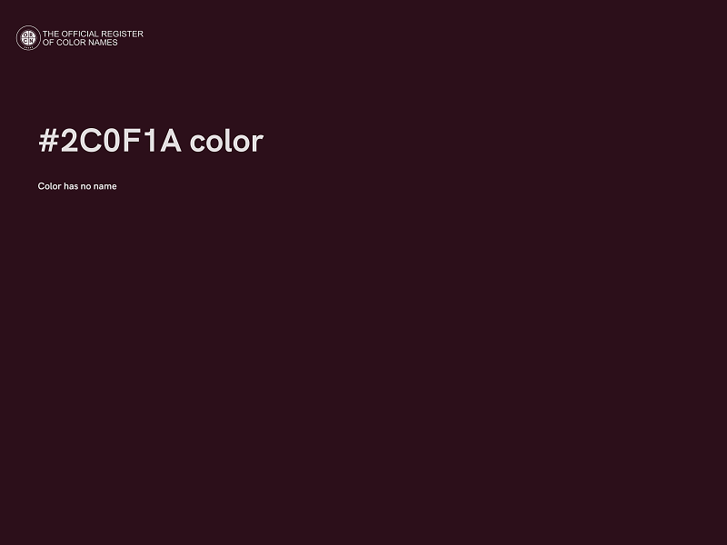 #2C0F1A color image