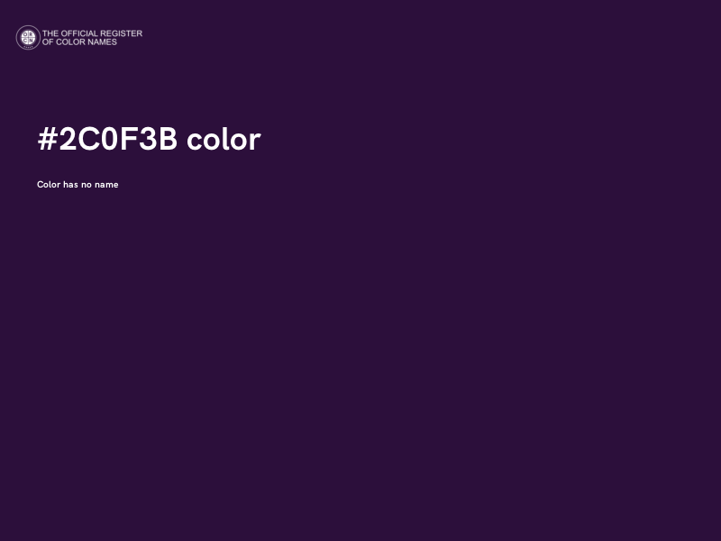 #2C0F3B color image