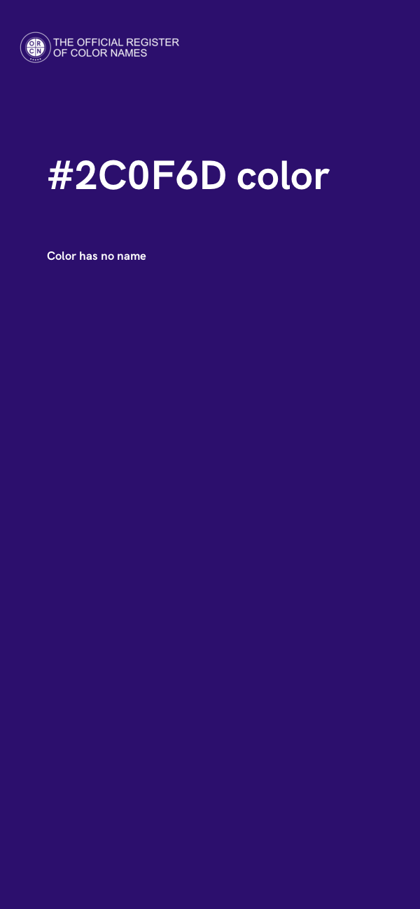 #2C0F6D color image