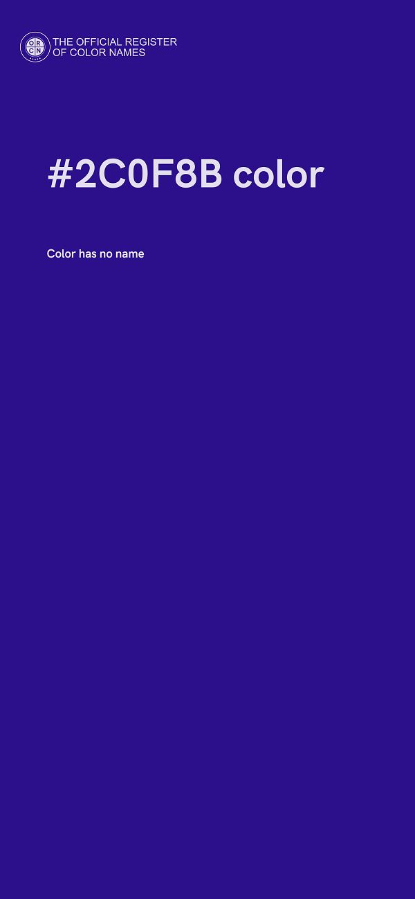 #2C0F8B color image