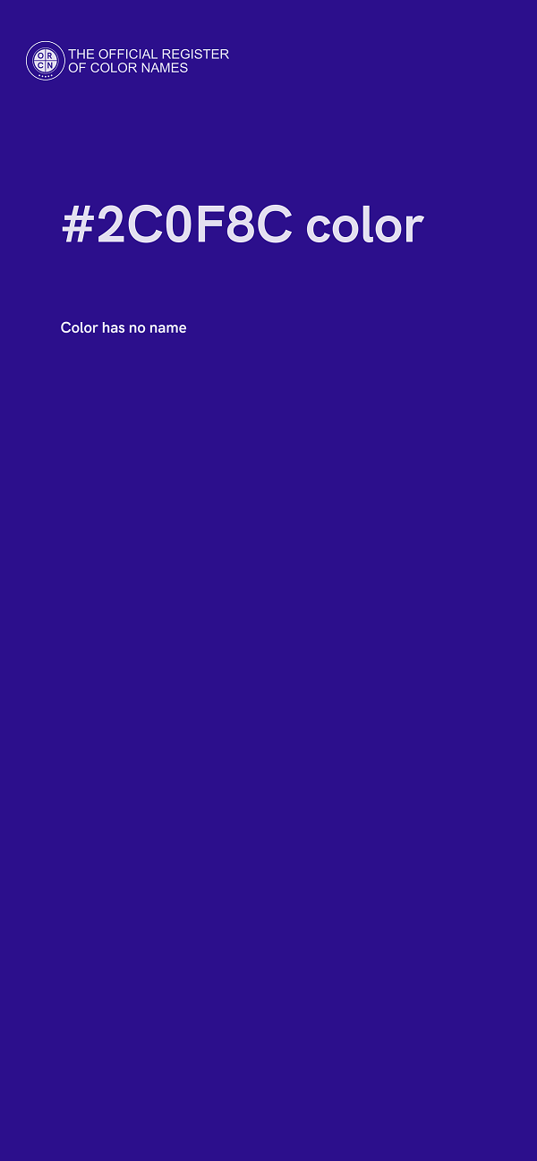 #2C0F8C color image
