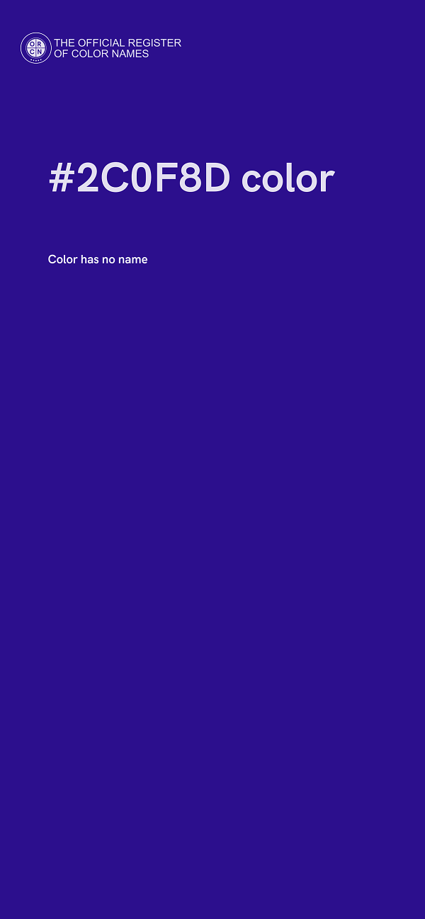 #2C0F8D color image
