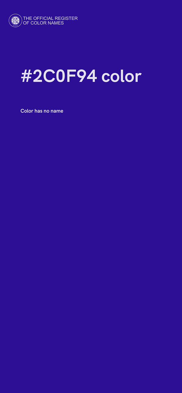 #2C0F94 color image