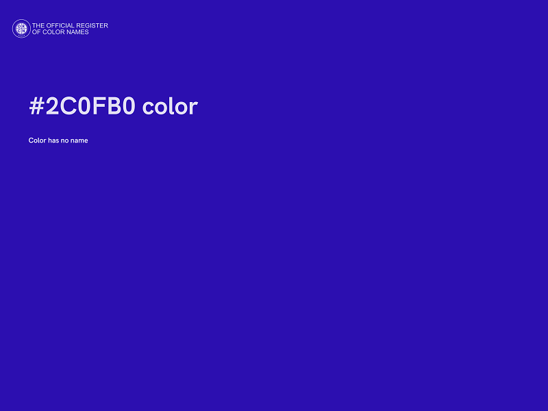 #2C0FB0 color image