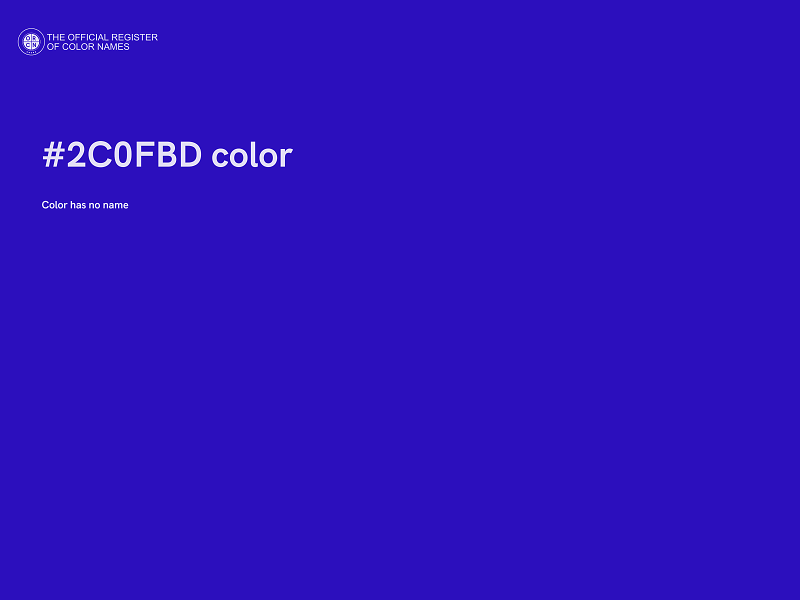 #2C0FBD color image