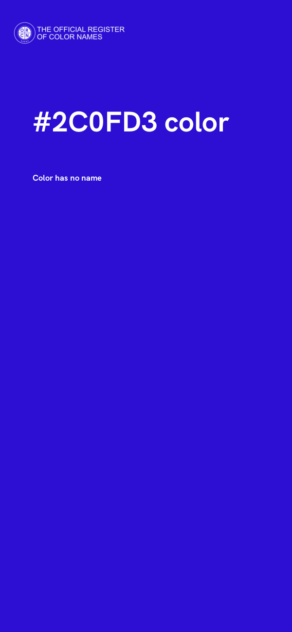 #2C0FD3 color image