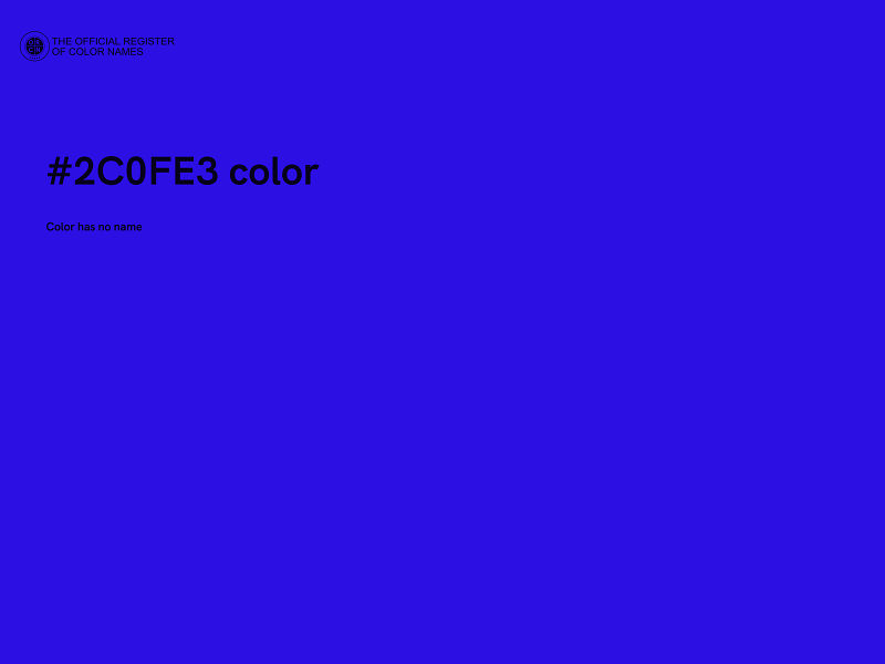 #2C0FE3 color image