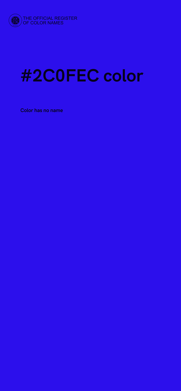 #2C0FEC color image
