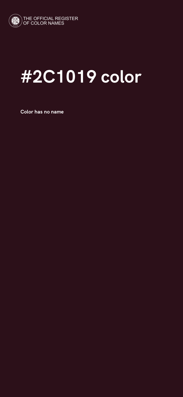 #2C1019 color image