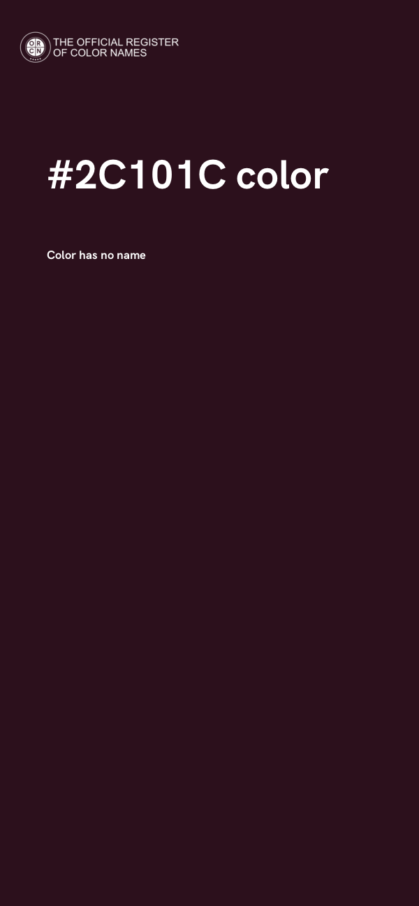 #2C101C color image