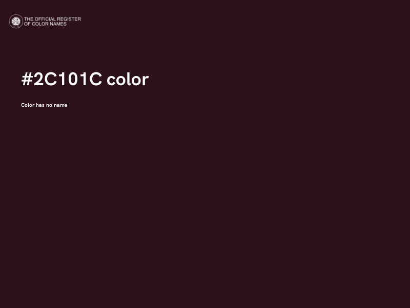 #2C101C color image