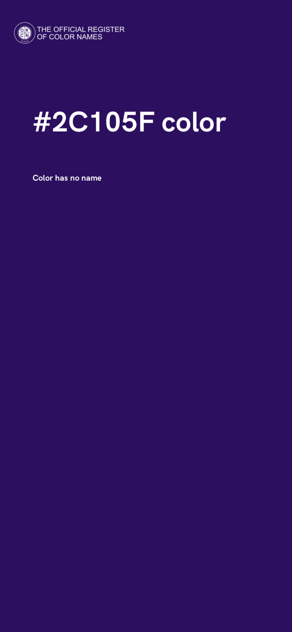 #2C105F color image