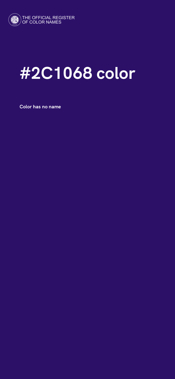 #2C1068 color image