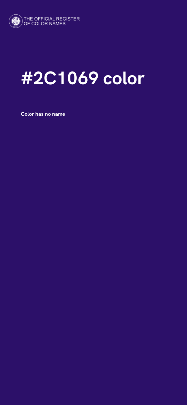 #2C1069 color image