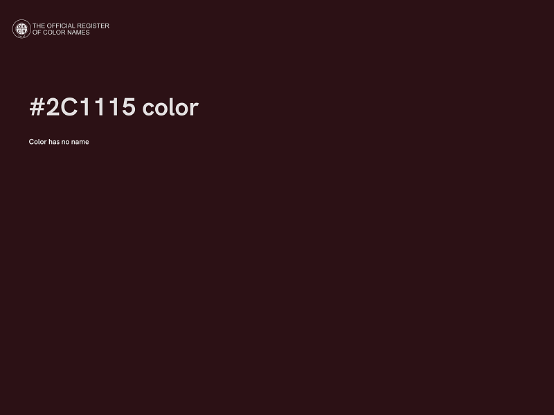 #2C1115 color image