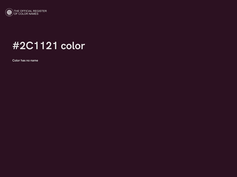 #2C1121 color image