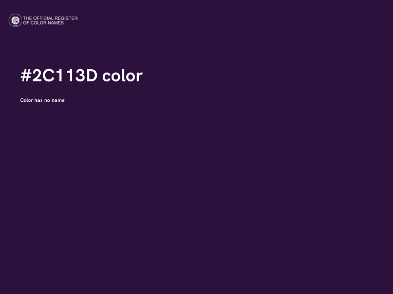 #2C113D color image