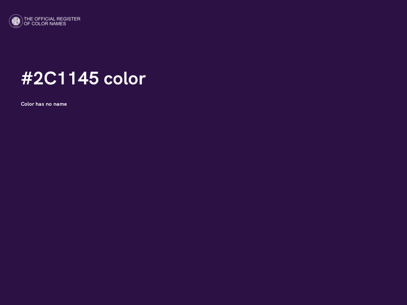 #2C1145 color image