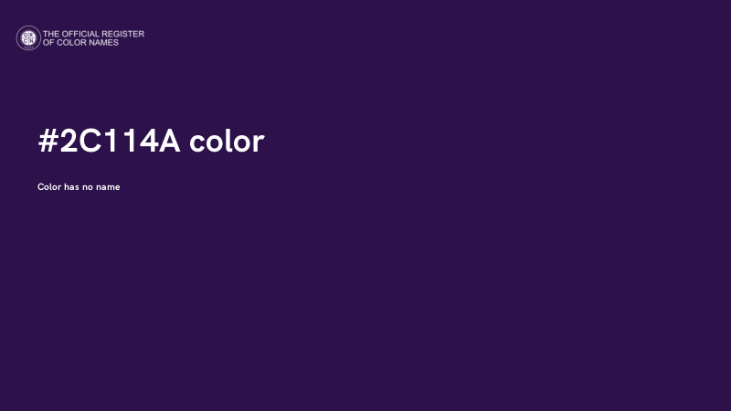 #2C114A color image