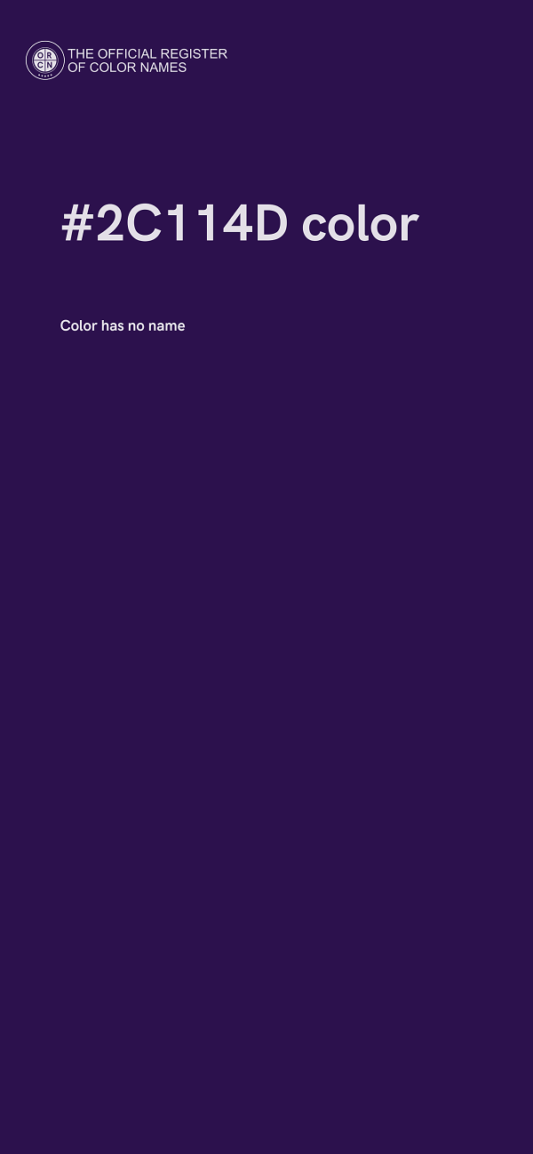 #2C114D color image