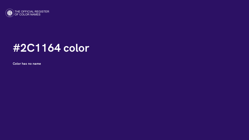 #2C1164 color image