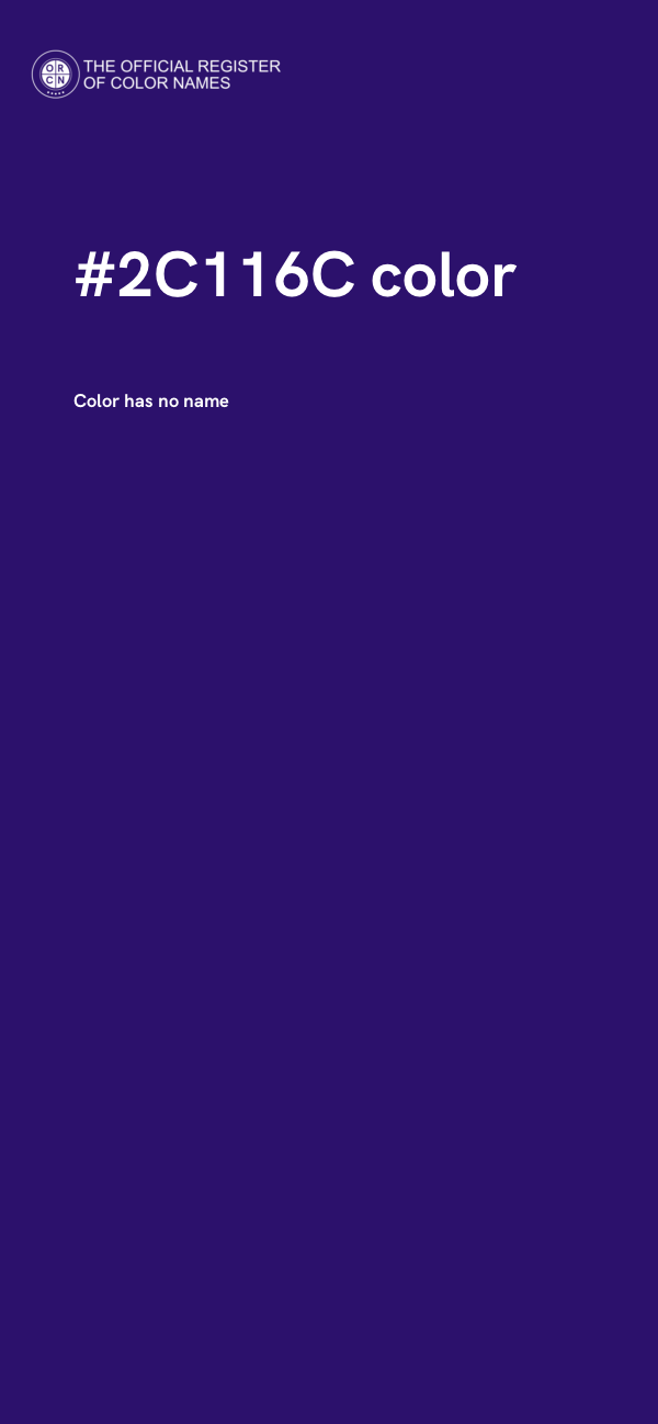 #2C116C color image